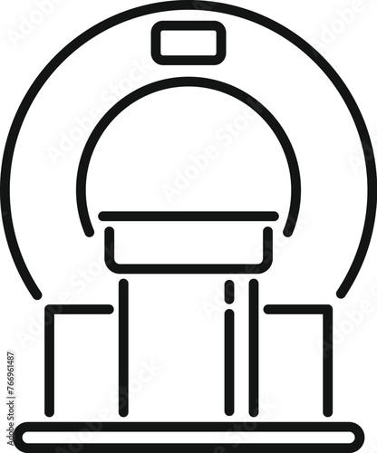 Patient examination icon outline vector. Doctor clinic therapy. Cerebral medicine