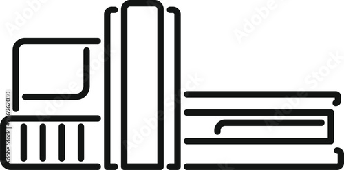 Magnetic resonance tomography equipment icon outline vector. Clinic diagnostic. Patient medical care