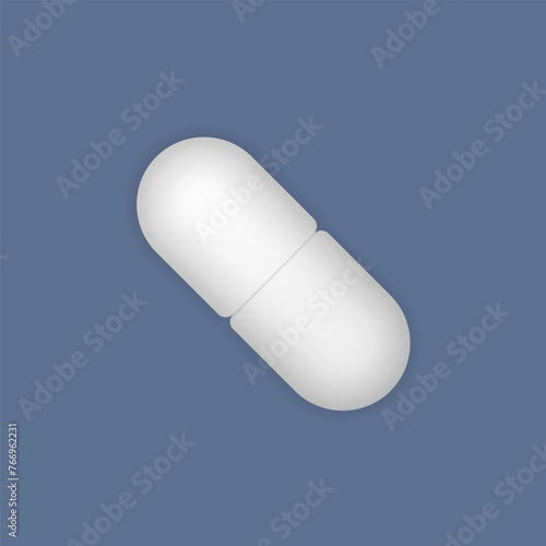 3d realistic white medical tablet or tablet on transparent background. Set of medical pills and capsules in mockup style. Medicine and healthcare concept. vector illustration