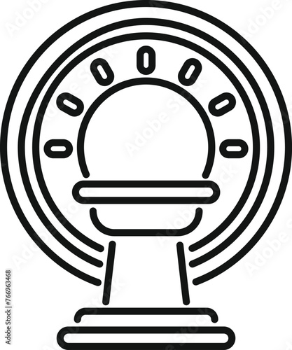 Healthcare device icon outline vector. Medicine disease help. Radiology care imaging