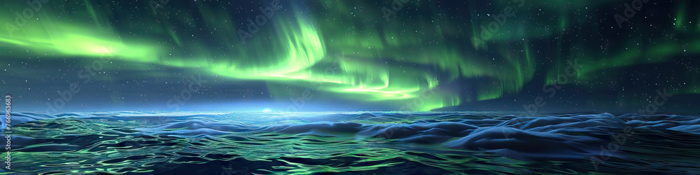 Cosmic Dance: Northern Lights Illuminating the Night Sky, Mesmerizing Spectators Below.
