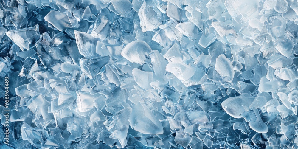 Textured Ice Crystals Close-up Textured Ice Crystals Close-up