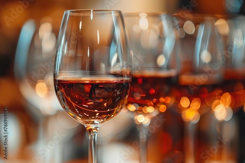 A wine tasting event featuring rare vintages