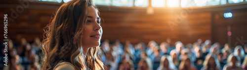 Wallpaper Mural Inspirational speakers share their wisdom and insights with eager listeners Torontodigital.ca
