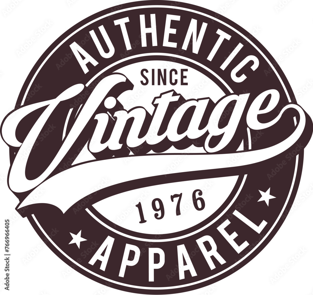 Authentic Vintage Since 1976 Apparel