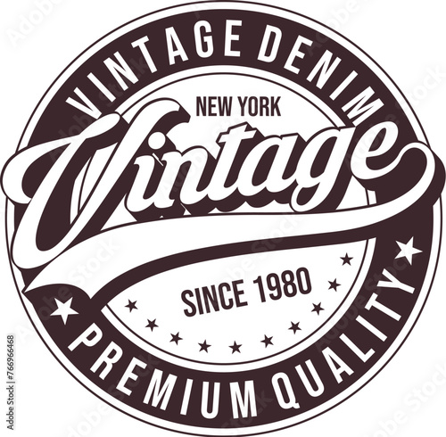 Vintage Denim New York Vintage Since 1980 Premium Quality