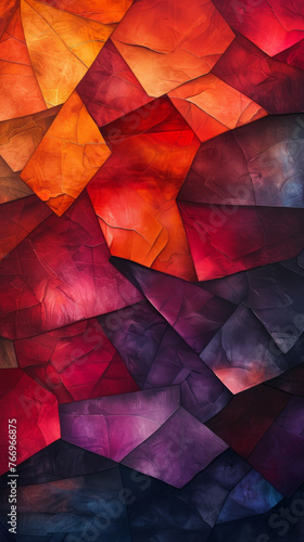 Vibrant Abstract Multicolored Polygonal Background