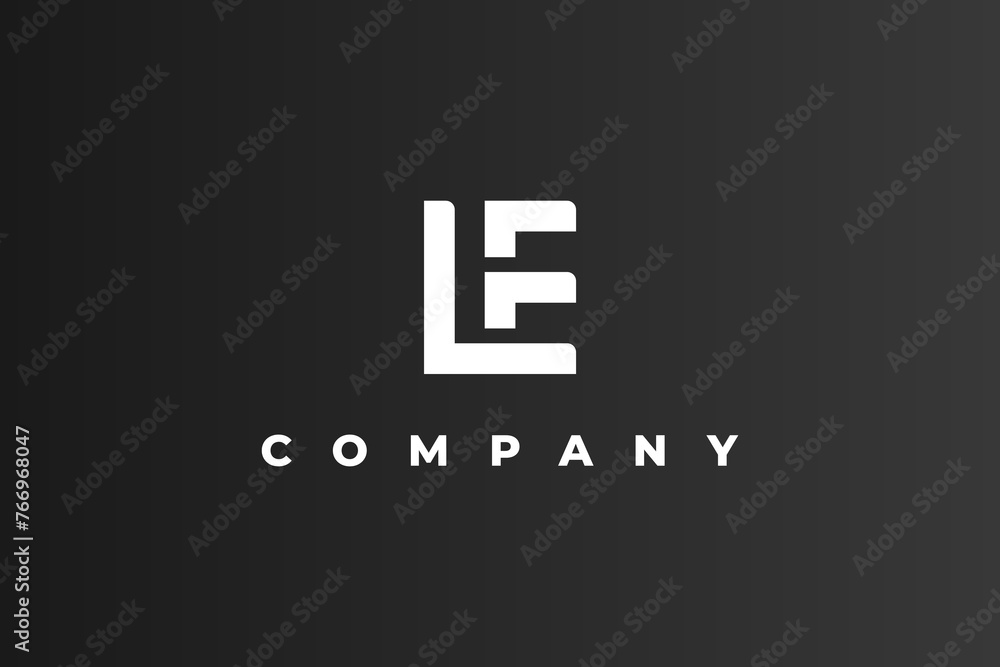 letter l e monogram modern logo letter l e monogram modern logo