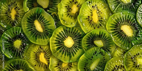Sliced Kiwi Fruit Pattern