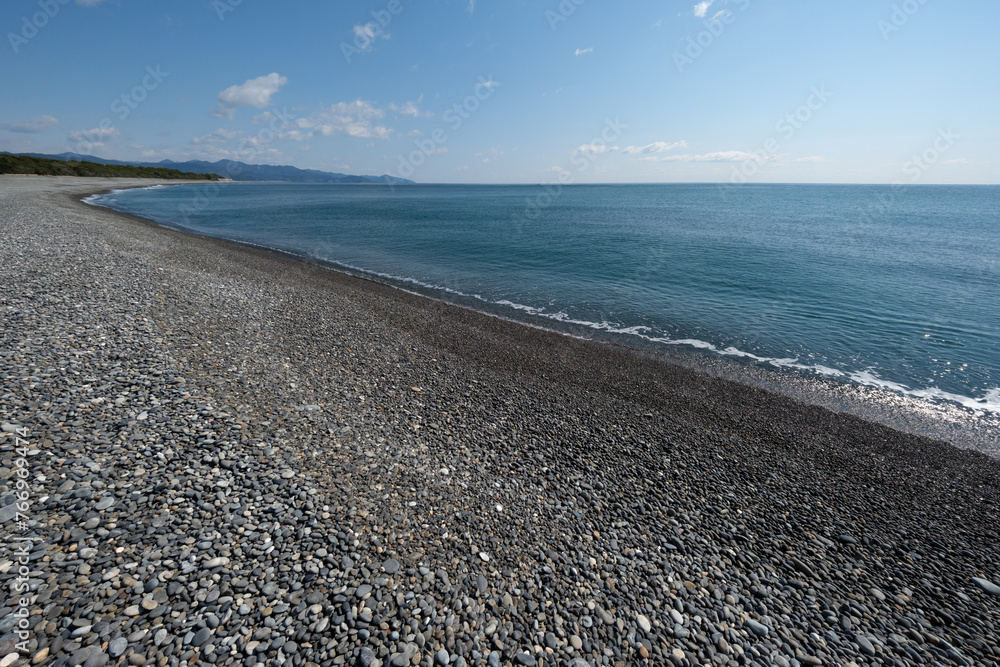 Obraz premium 七里御浜の美しい海岸