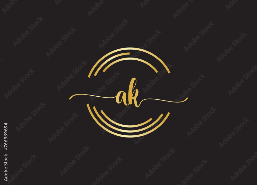 ck Circular Cursive Letter Initial Logo Design Template Vector Illustration ck Circular Cursive Letter Initial Logo Design Template Vector Illustration