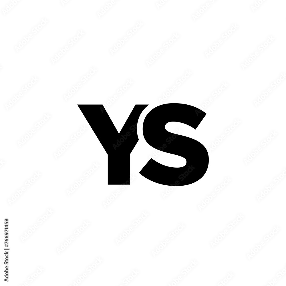 Letter Y and S, YS logo design template. Minimal monogram initial based logotype. Letter Y and S, YS logo design template. Minimal monogram initial based logotype.