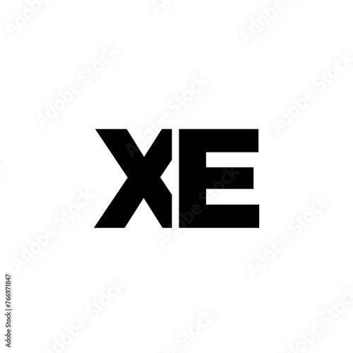 Letter X and E, XE logo design template. Minimal monogram initial based logotype.