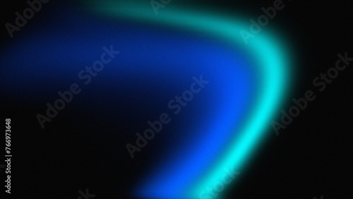 Blue and turquoise Grainy noise texture gradient background
