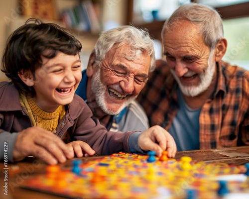 Timeless Bond: Grandfather and Grandson