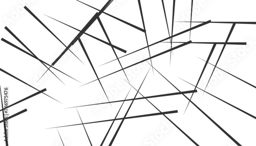 Asymmetrical texture with random chaotic lines. Chaotic pattern for your amazing design. Abstract geometric pattern. Vector illustration