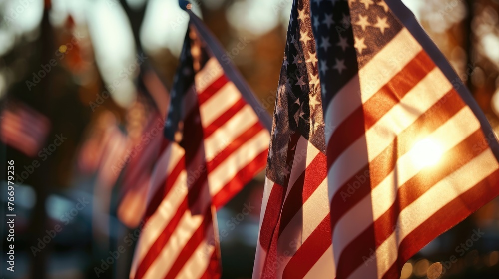 Remembering 9/11: Patriotic Tribute for Patriot Day in the USA - obrazy, fototapety, plakaty 