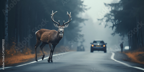 Deer illustration HD 8K wallpaper Stock Photographic Image 