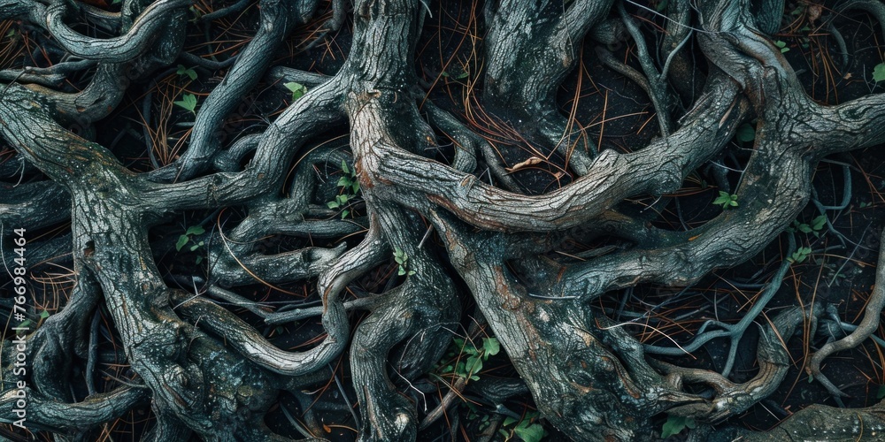Complex Tree Roots Organic Texture