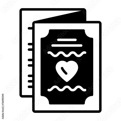 three fold Party invitation Card concept, letter asking the recipient to attend wedding vector design, Muslim marriage Symbol, Islamic wedding customs Sign, Indian subcontinent matrimony illustration