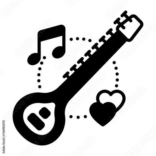 mehfil-e sama or qawwali Night concept, gathering for spiritual listening vector icon design, Muslim marriage Symbol, Islamic wedding customs Sign, Indian subcontinent matrimony stock illustration