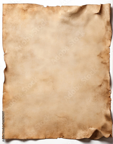 Ancient vintage paper sheet with stains