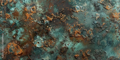 Rusty Metal Surface with Organic Texture