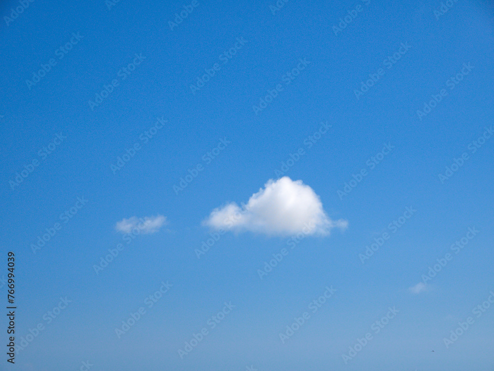 White cumulus clouds background, summer clouds
