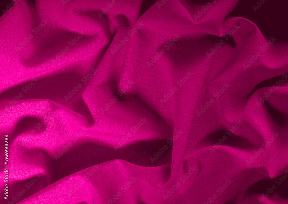 Obraz premium Red cloth pattern close view, textile material background