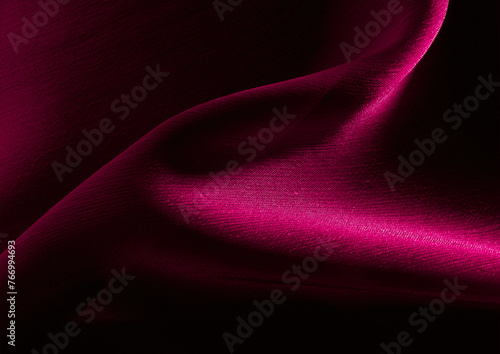 Red cloth pattern close view, textile material background