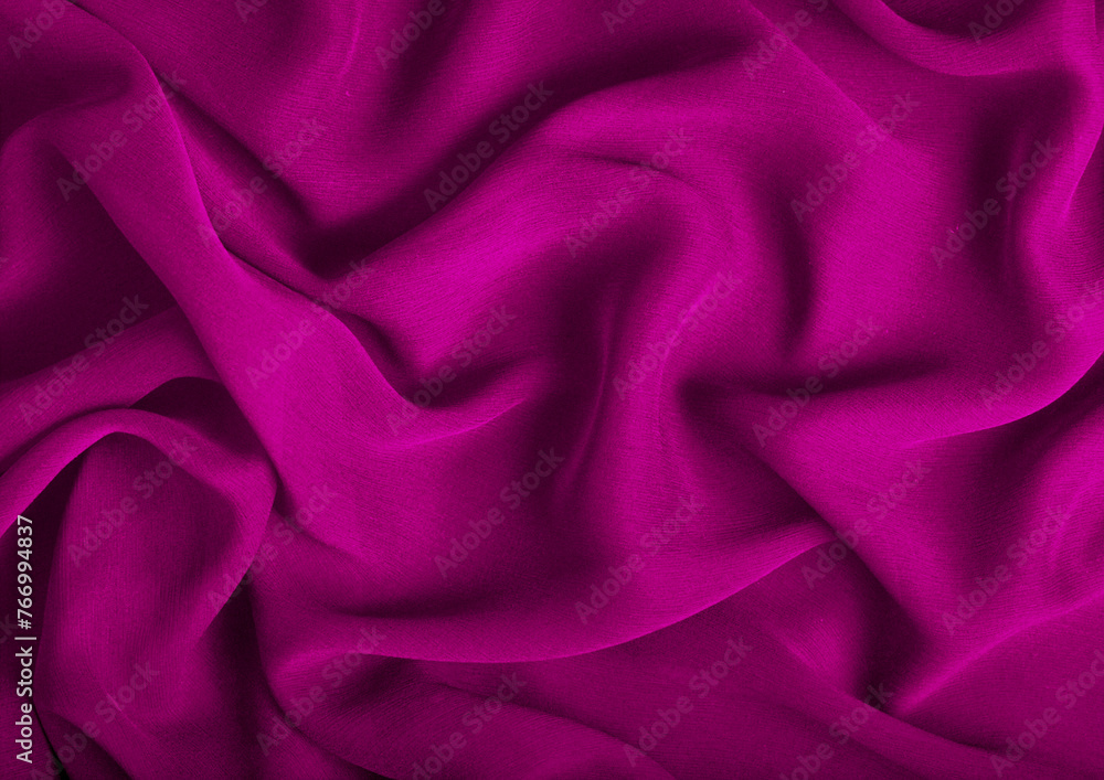 Obraz premium Red cloth pattern close view, textile material background