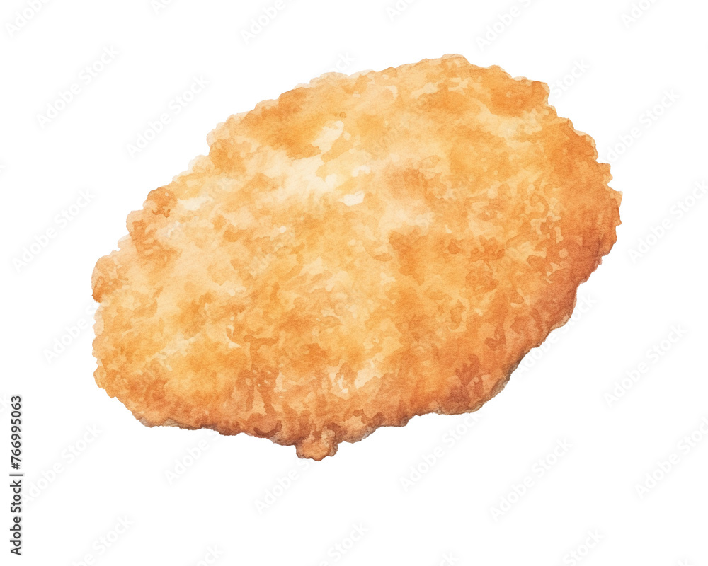Katsu, single object , food, watercolor illustration isolated on white background for removing background , isolated background, Japanese style, watercolor Katsu, single object , food, watercolor illustration isolated on white background for removing background , isolated background, Japanese style, watercolor