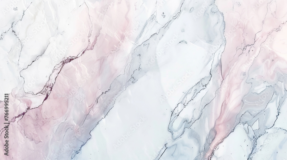 Elegant Pink and White Marble Texture with Delicate Veining