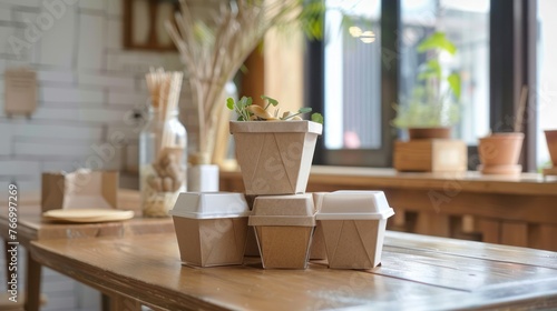 Eco-Friendly Takeaway Containers: © Jeerawut