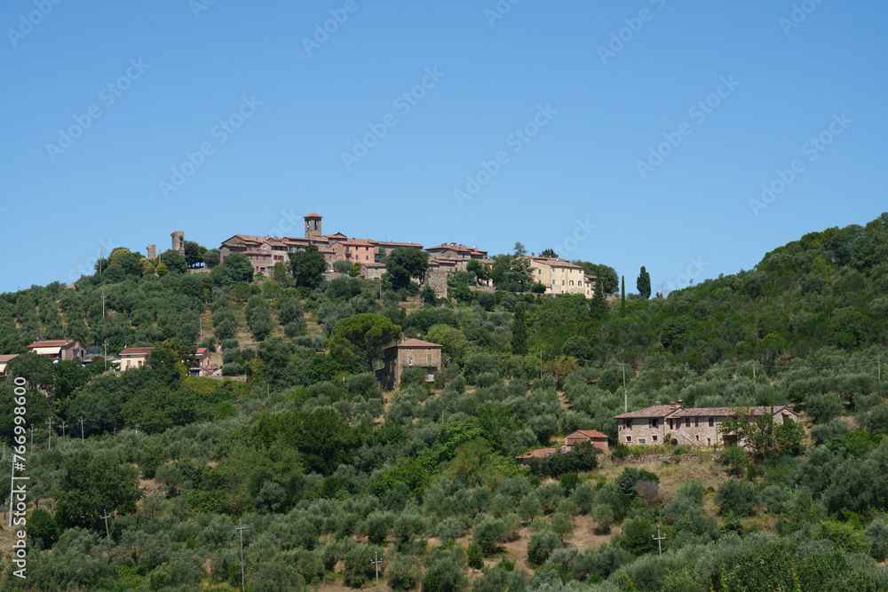 Rural landscape near Magione, Umbria, at summer