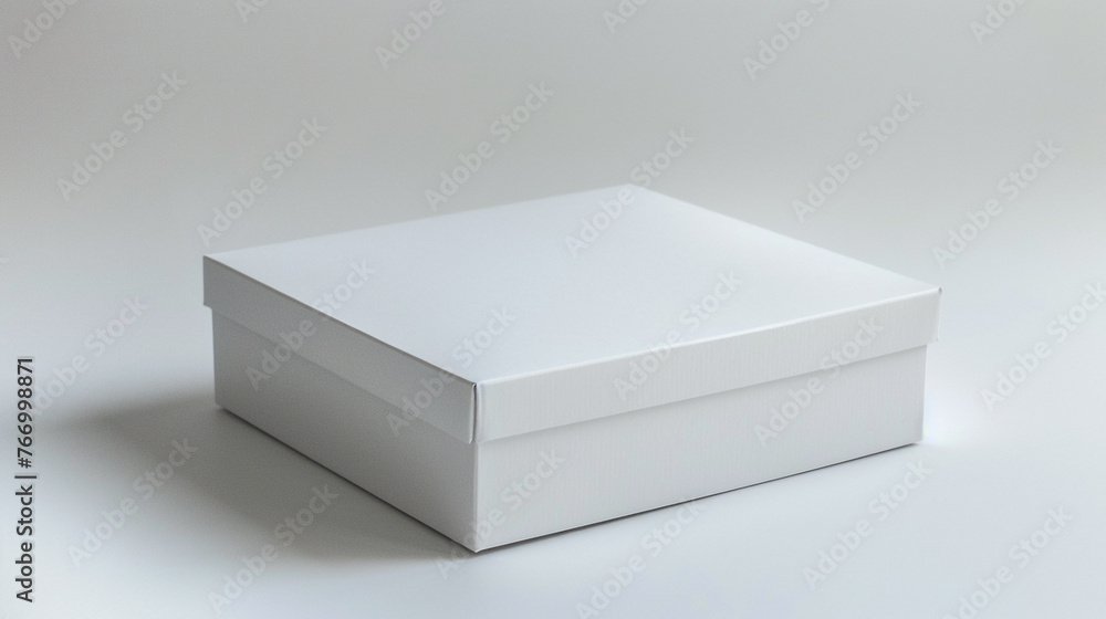 Blank box displayed on a pristine white background. Blank box displayed on a pristine white background.