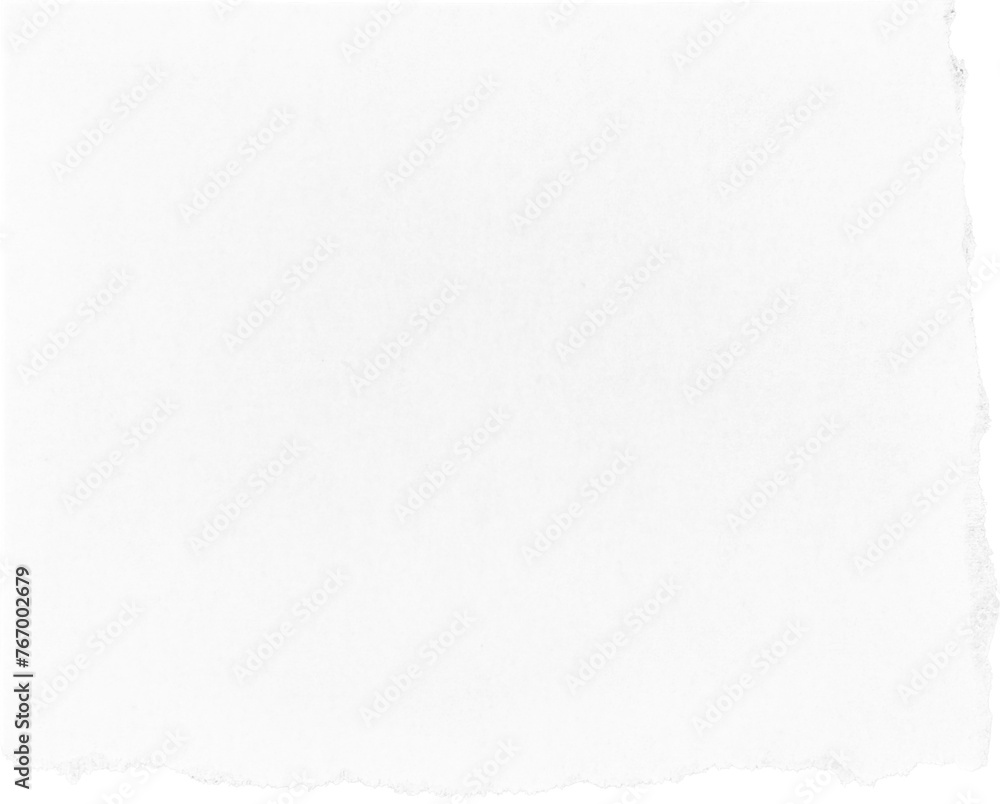 Obraz premium White Torn Ripped Paper Piece, Graphic Element