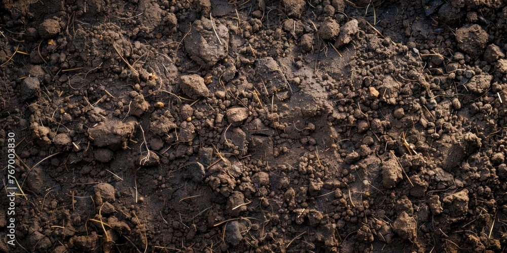 Organic Soil Texture Close-Up Organic Soil Texture Close-Up