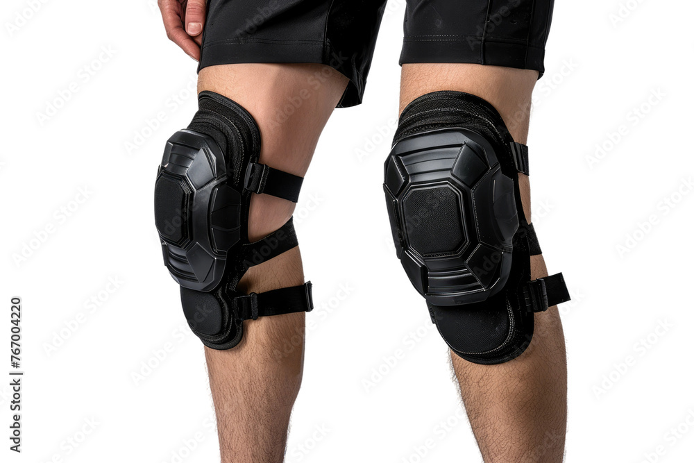 © Masood - Man Wearing Knee Pads and Elbow Pads on Construction Site. On a Clear PNG or White Background. © Masood - Man Wearing Knee Pads and Elbow Pads on Construction Site. On a Clear PNG or White Background.