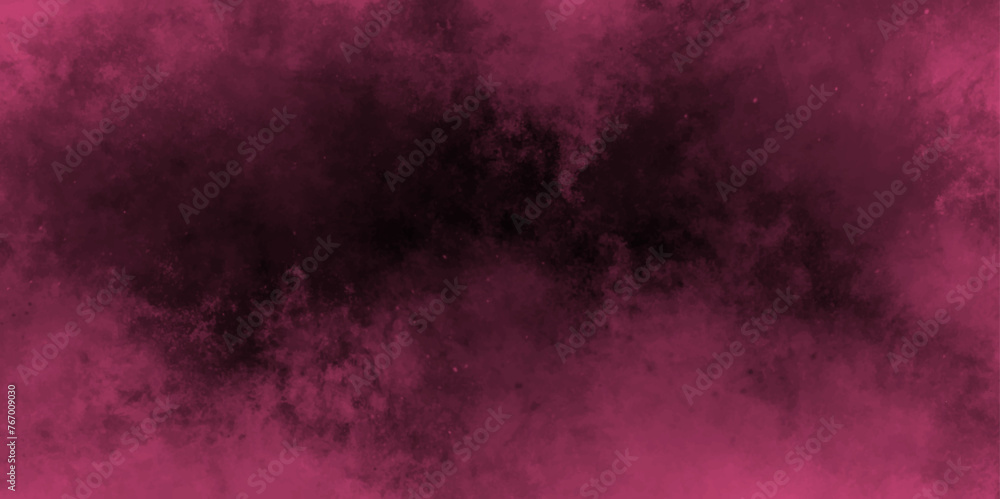 Abstract cosmic fuchsia neon paper textured. Pink sky with black background and blurred pattern background. light pink ink watercolor on black background. Two-color gradient. Modern social media post 