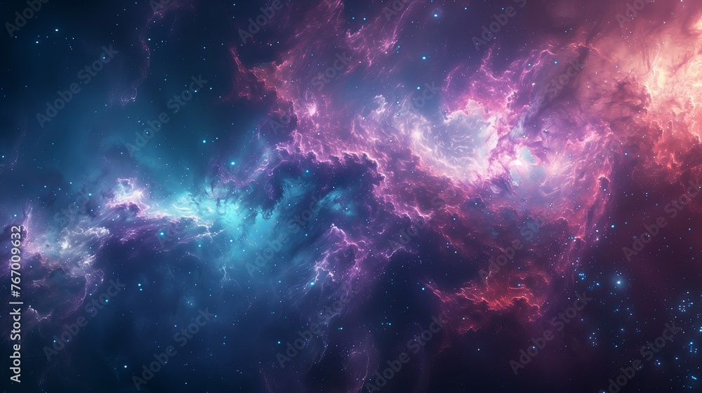 Abstract galaxy with stars and space dust in the universe background
