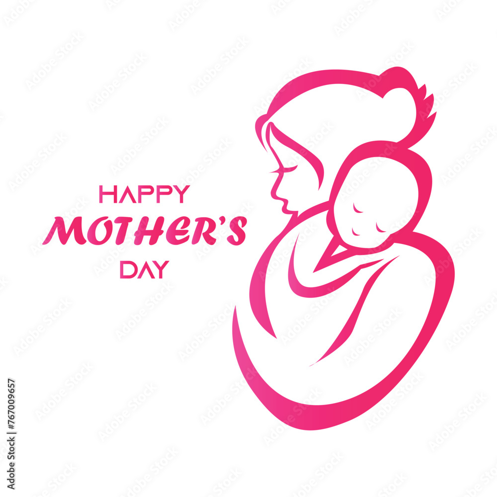 Mother's Day. World Mohers Day. Mothers Day Vector Design. EPS10 Mother's Day. World Mohers Day. Mothers Day Vector Design. EPS10