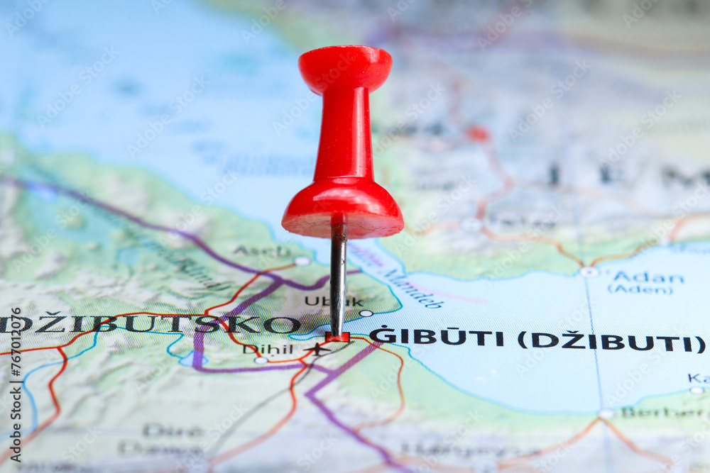 Gibouti city, Gibuti pin on map Gibouti city, Gibuti pin on map