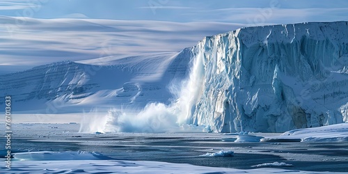 North Pole glaciers warming global winter snow