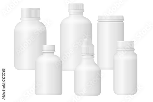 Dropper bottle. Cosmetic serum drop pipette mockup. Glass bottle, eyedropper essence package, 3d vector. Collagen essence treatment medical vial. Face beauty essential aroma jar. Skin care