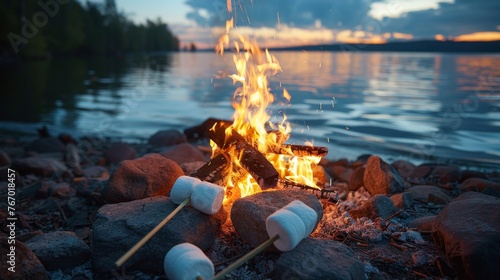 Vibrant Christmas Market Illuminated at Night