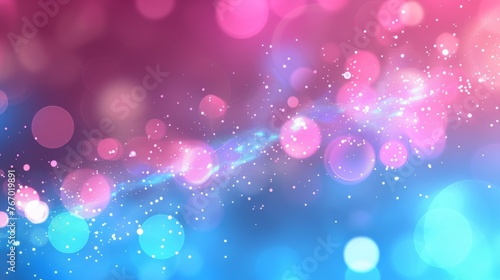 Blurry Blue and Pink Background