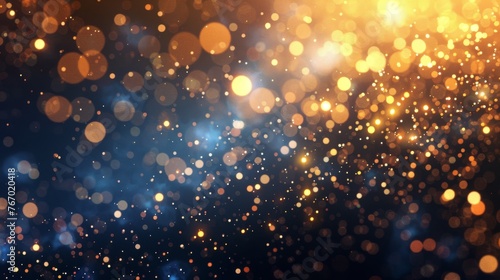 Blurry Blue and Yellow Background