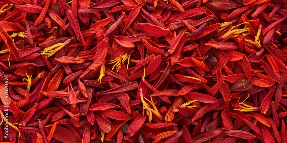 Fototapeta premium Organic Saffron Threads Close-up View