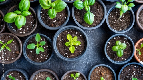 Various Plants on Table